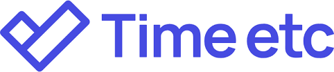 company name time etc with logo looking like a check mark