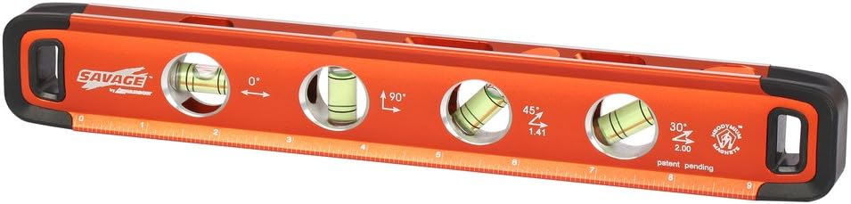 Swanson 9 in. Aluminum Digital Magnetic Torpedo Level with 4