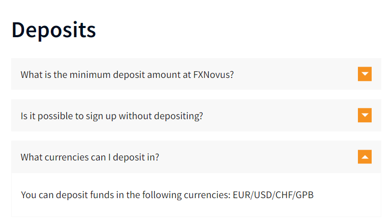 FXNovus FAQ