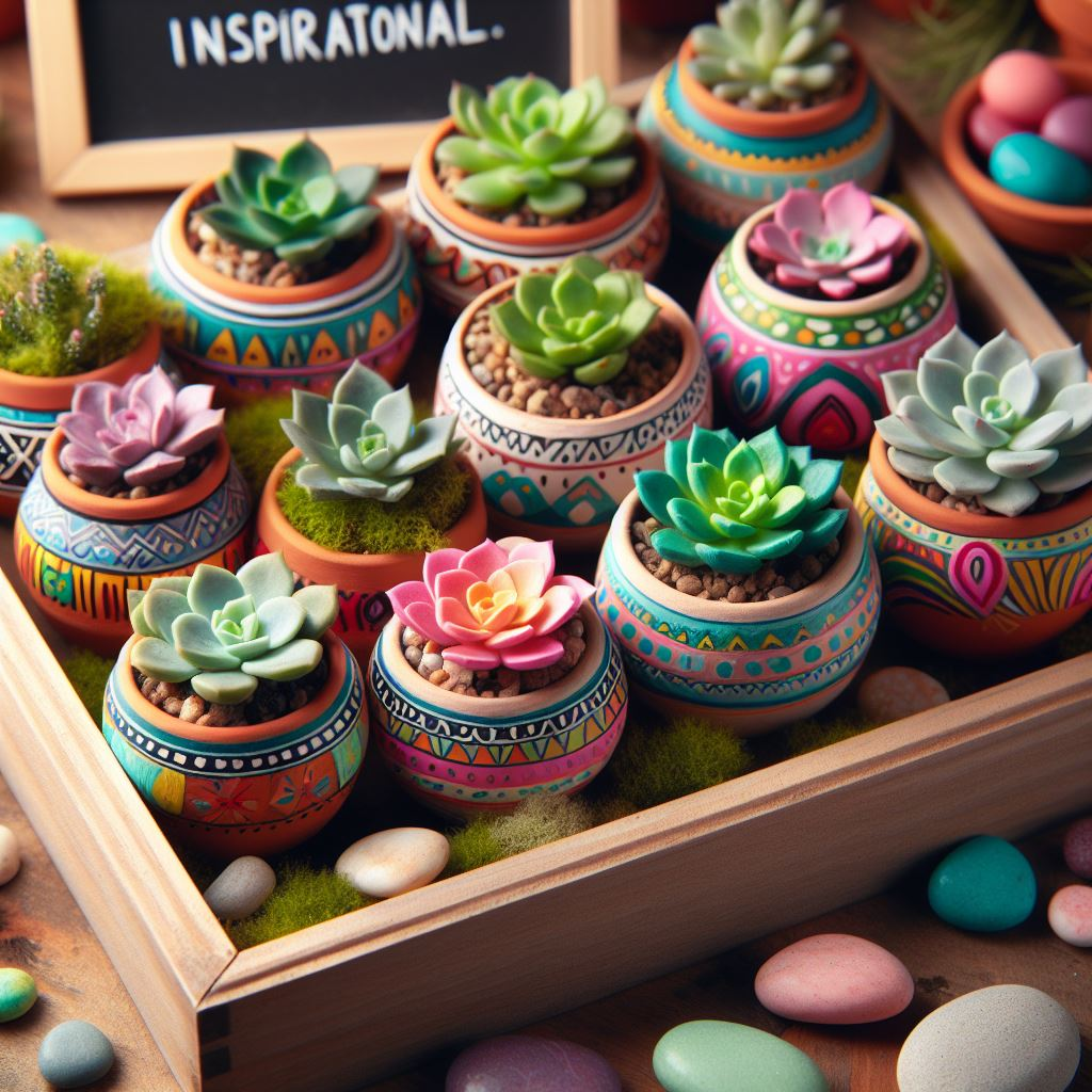 Ideias Criativas de Lembrancinhas DIY Mini suculentas em potinhos personalizados