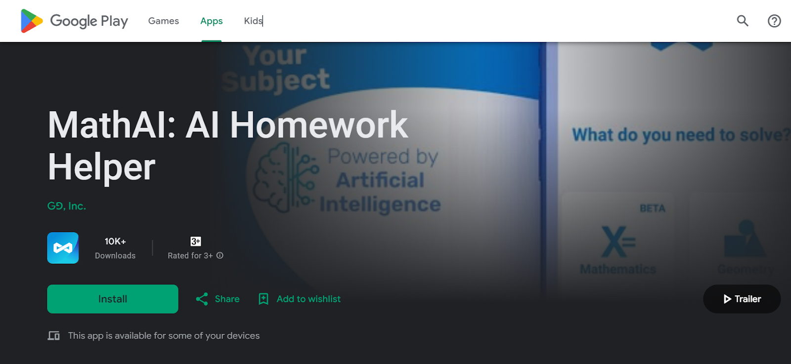 15. MathAI: AI Homework Helper