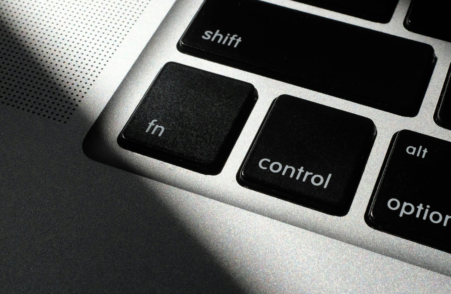 control button on apple laptop keyboard
