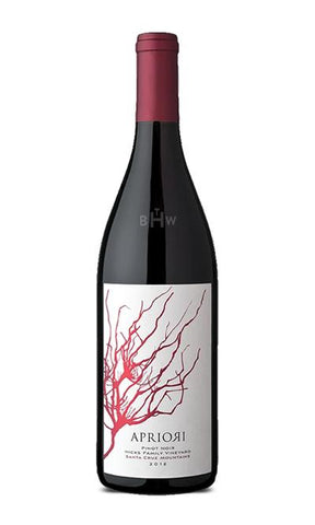 2015 Apriori Pinot Noir Hicks Family Vineyard Santa Cruz Mountains