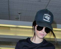 Image of Kendall Jenner wearing Goorin Bros. hat