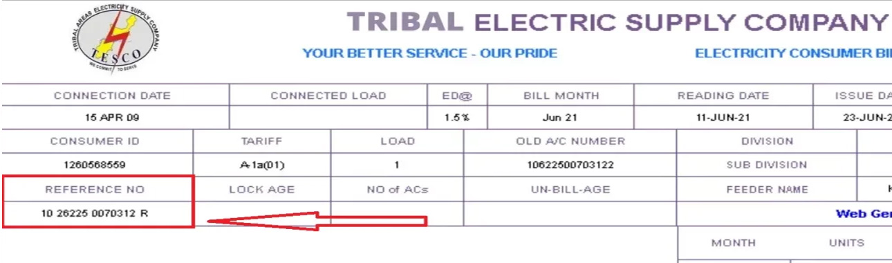 tesco bill reference number
