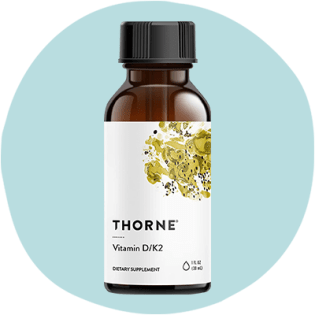 5. ผลิตภัณฑ์อาหารเสริม Thorne Vitamin D/K2 Liquid