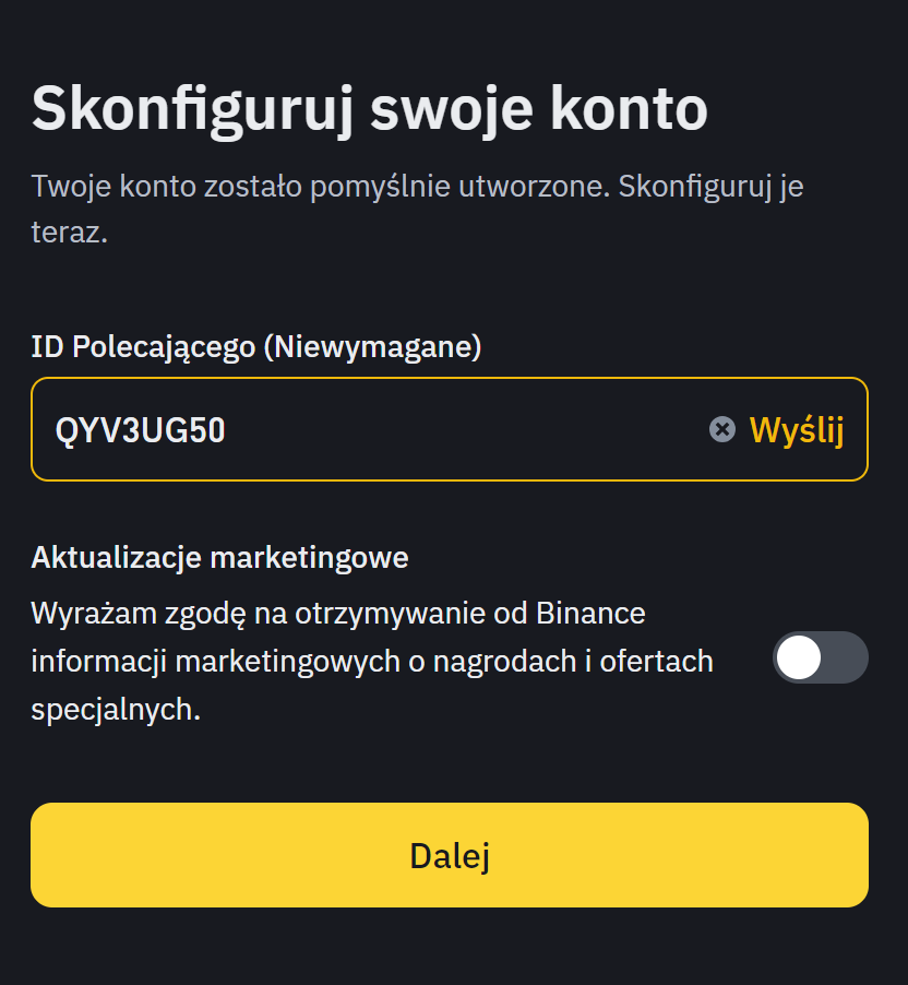 bonus Binance