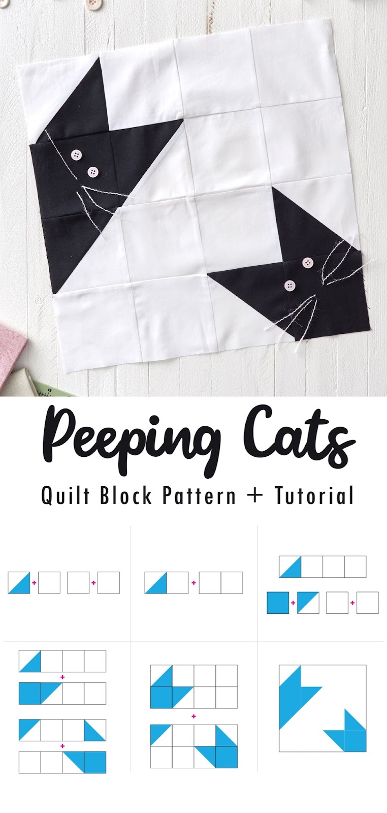 21 free cat quilt patterns