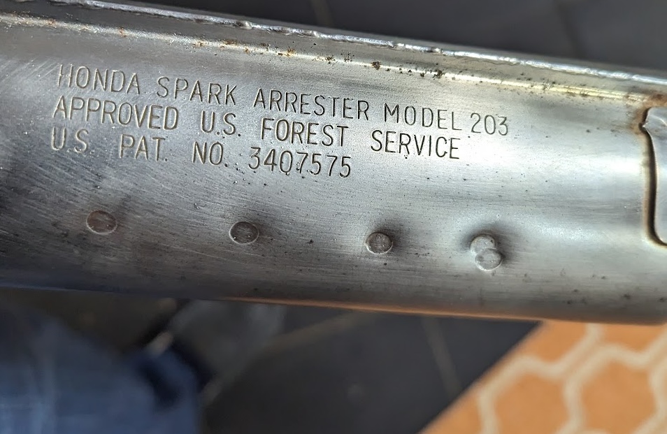Honda CT90 - muffler and spark arrester