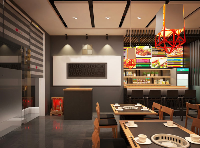 Thiết kế nội thất nhà hàng phong cách Hàn Quốc