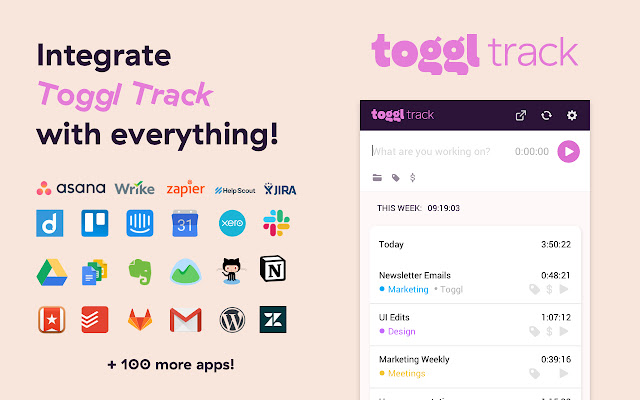 Integrations for Toggl