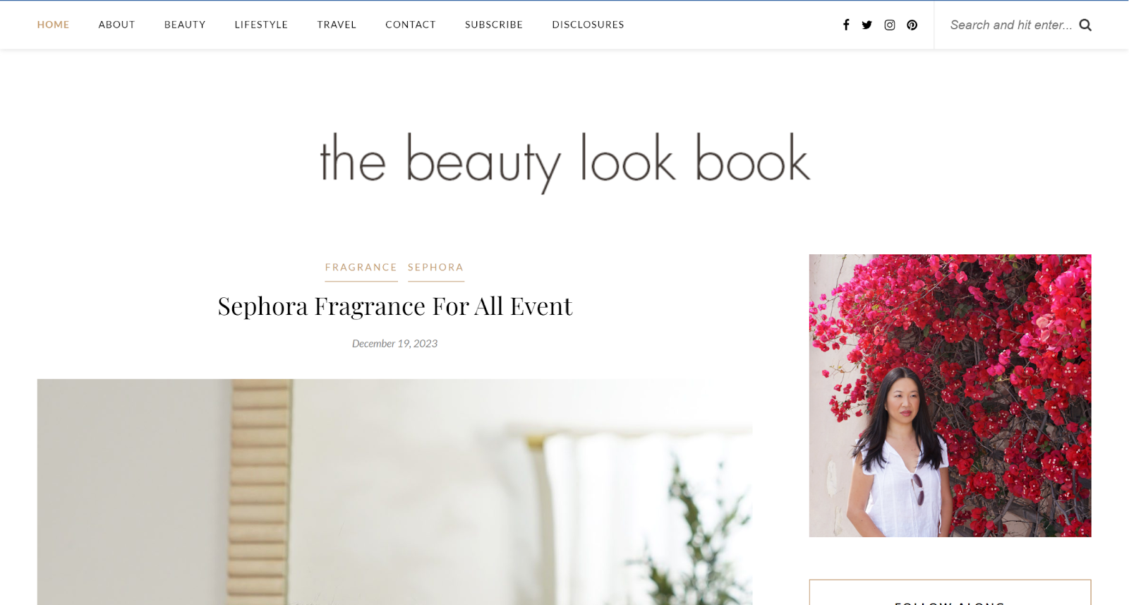 Sabrina started this blog to discuss beauty topics along with personal narratives.