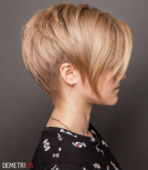 Side Undercuts on a Tapered Pixie Haircuts For Thick hair