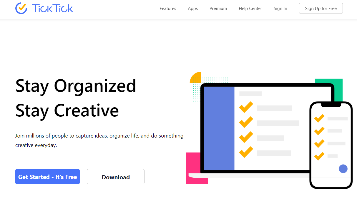 TickTick: Stay Organized, Stay Creative