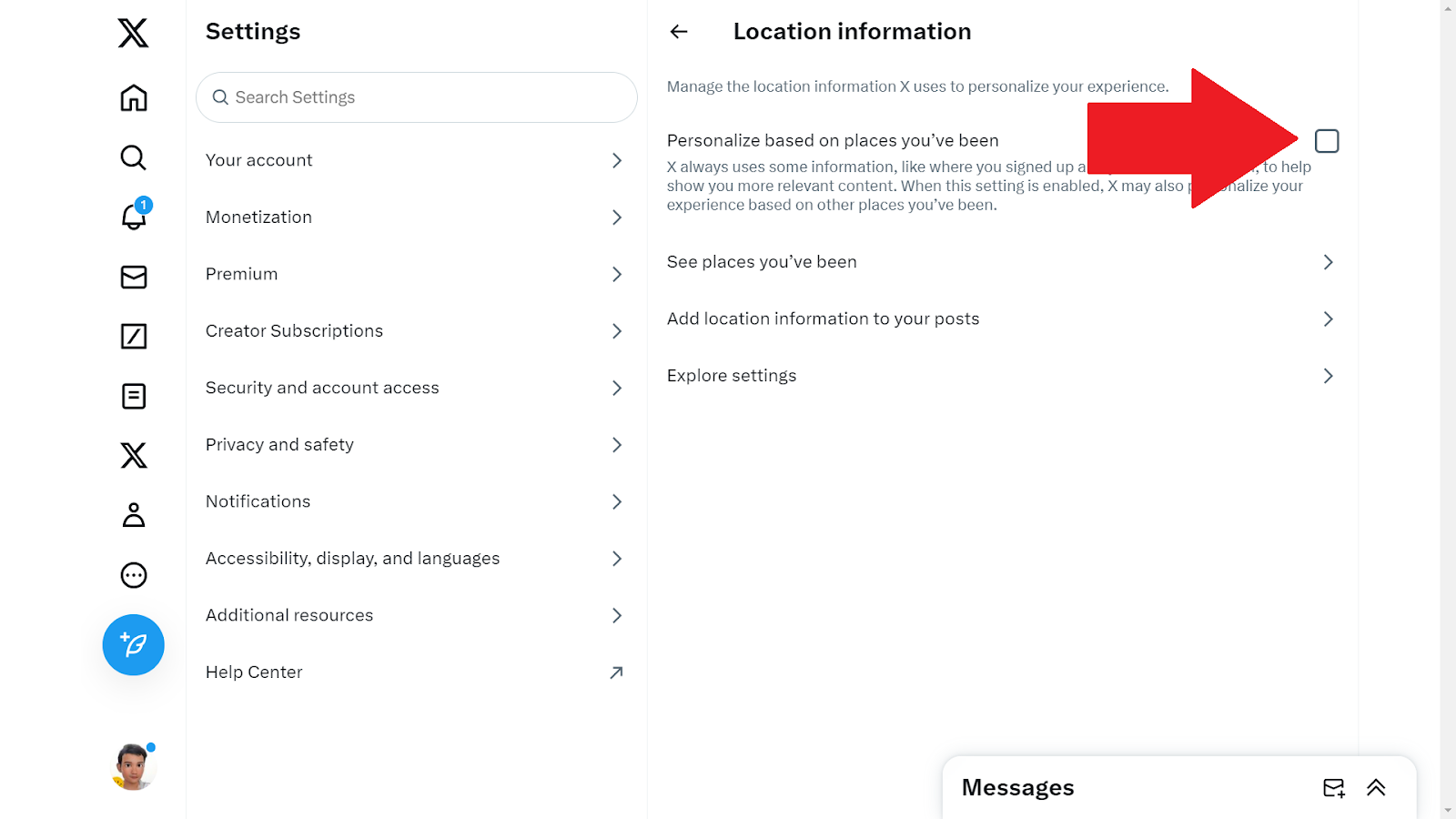 Controlling Location-Based Twitter Ads
