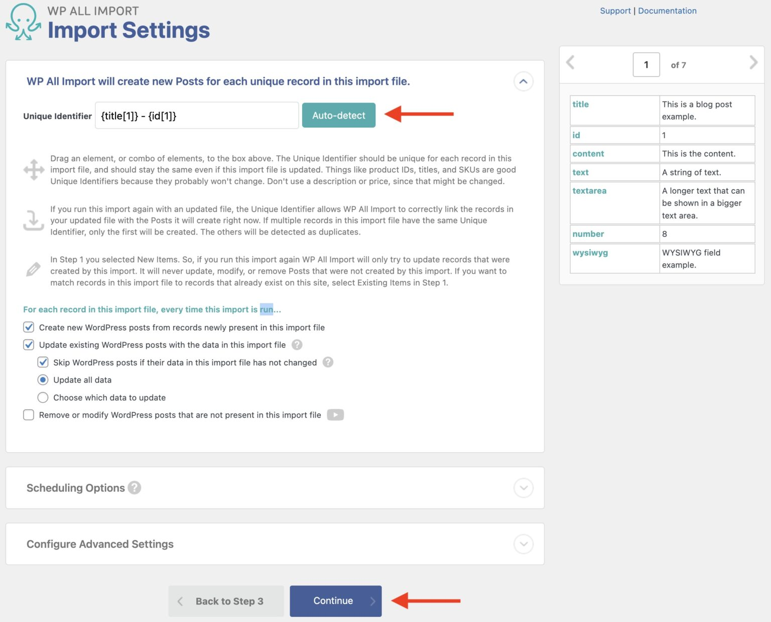 Importing Data into JetEngine Custom Fields - Import Settings