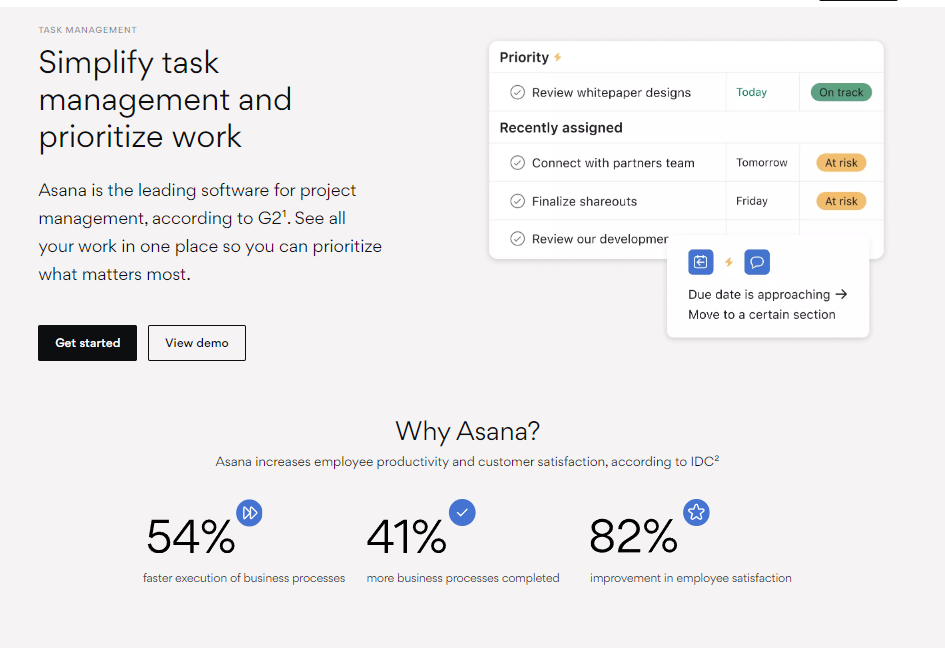 Task Management for Asana