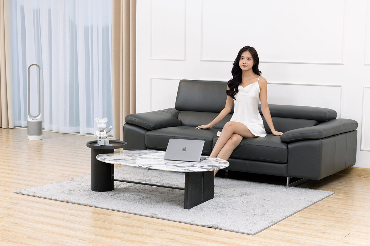 Sofa da thật Malaysia mã 2129-2F