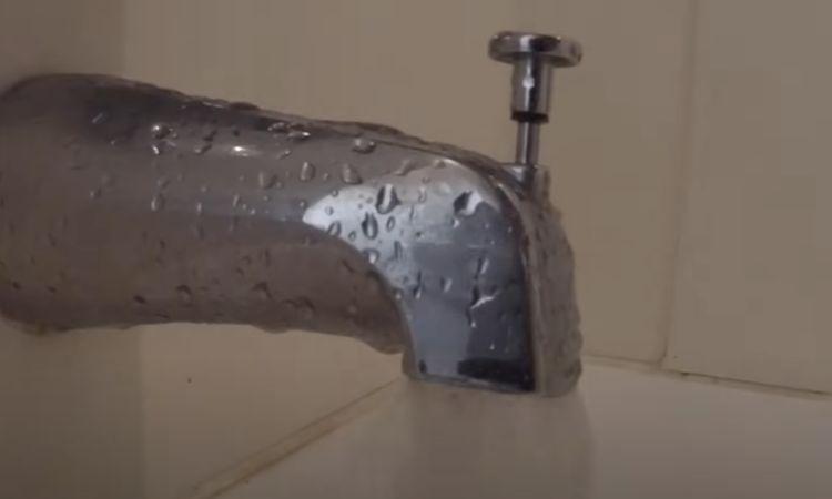 reconnect the tub spout and faceplate 