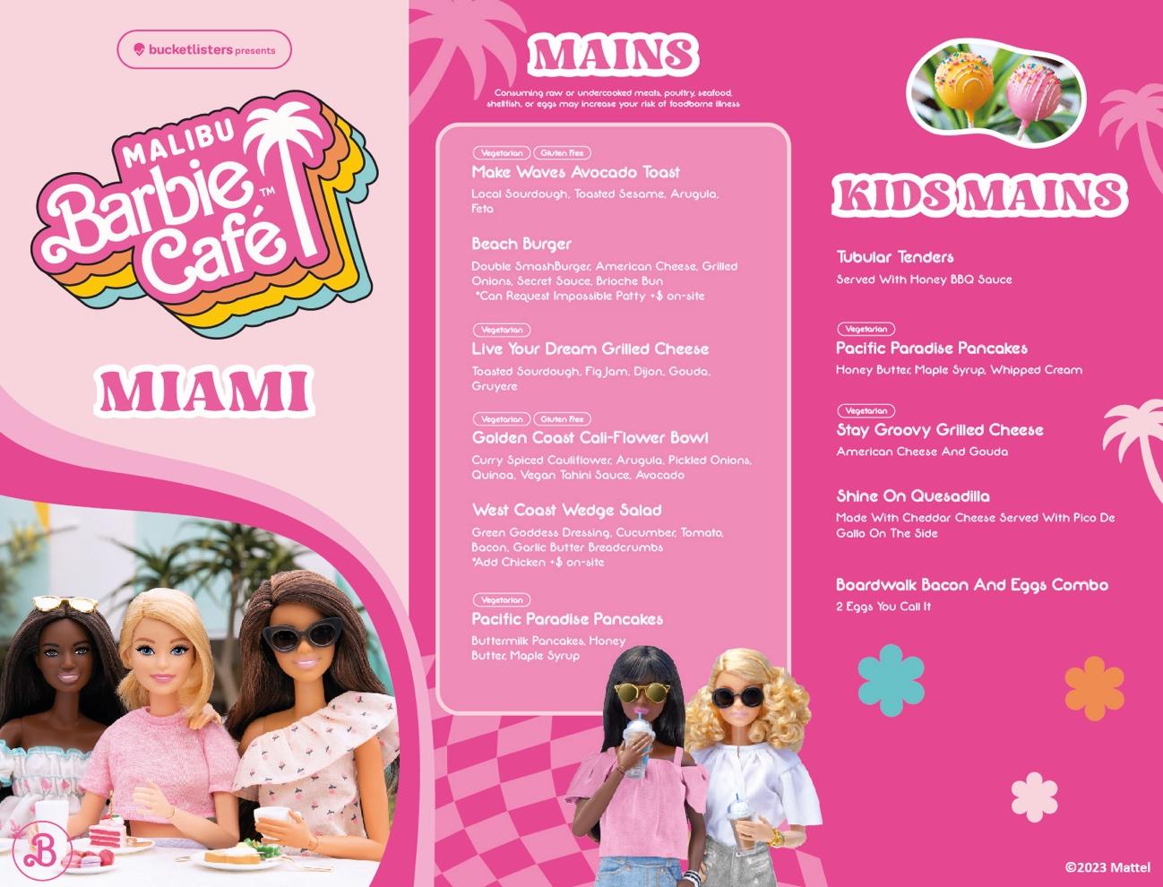 Barbie Malibu Cafe en Miami The pink adventure continua ahora con un formidable experiencia crossing real y expandida