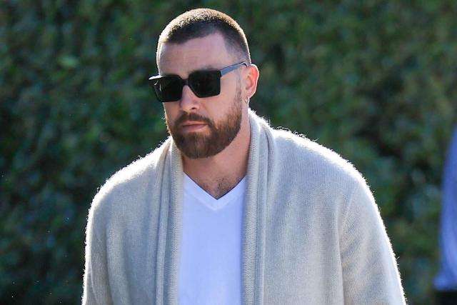 Travis Kelce Goes Casual as He Steps Out in L.A. Following Oscars Party with Taylor Swift