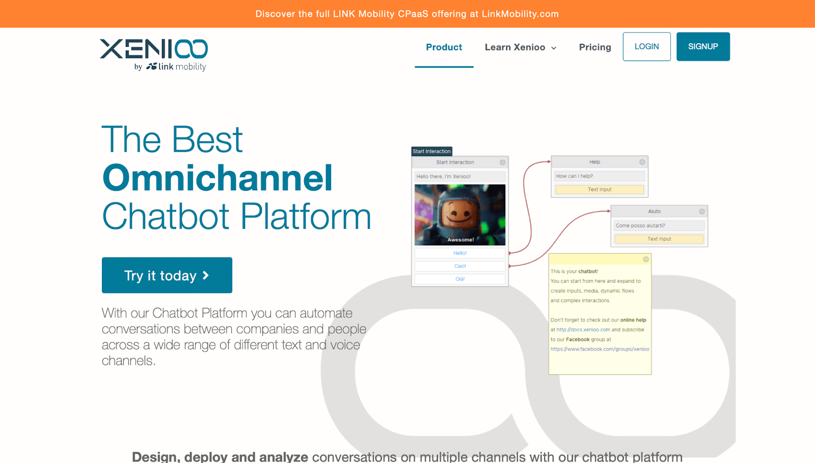 chatbot tools: Xenioo