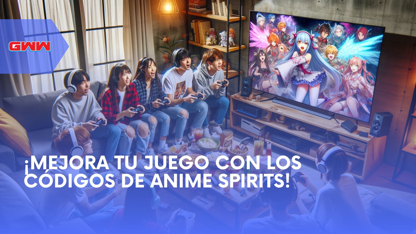 Jugadores sumergidos en jugar Anime Spirits juntos.