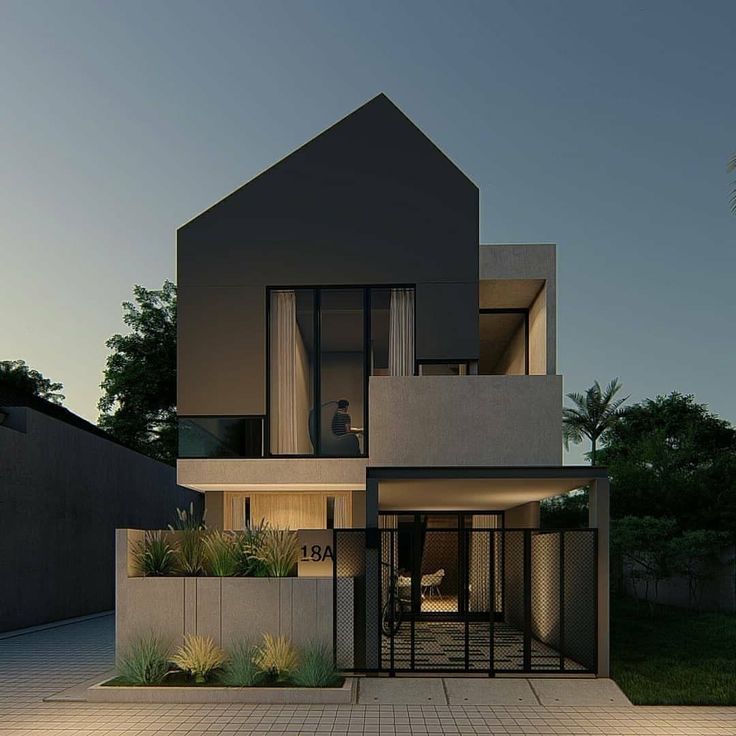 model rumah minimalis industrial