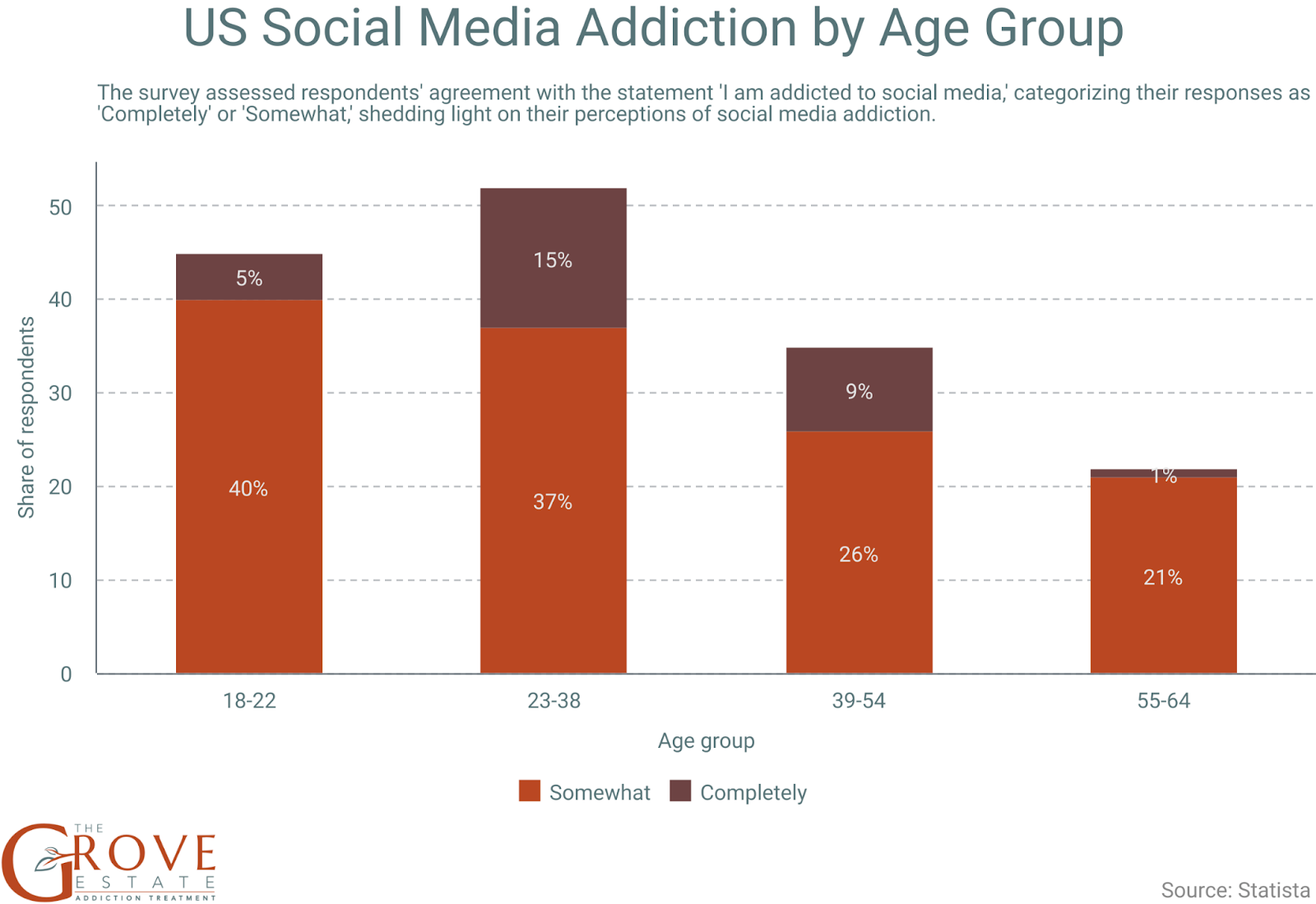 graph of us social media by age group