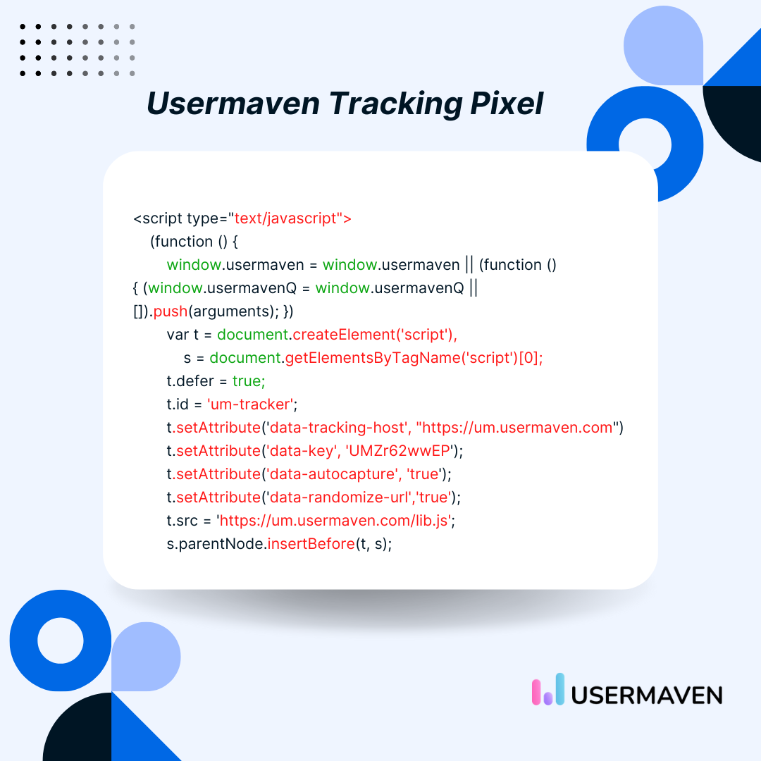 Usernaven tracking pixel