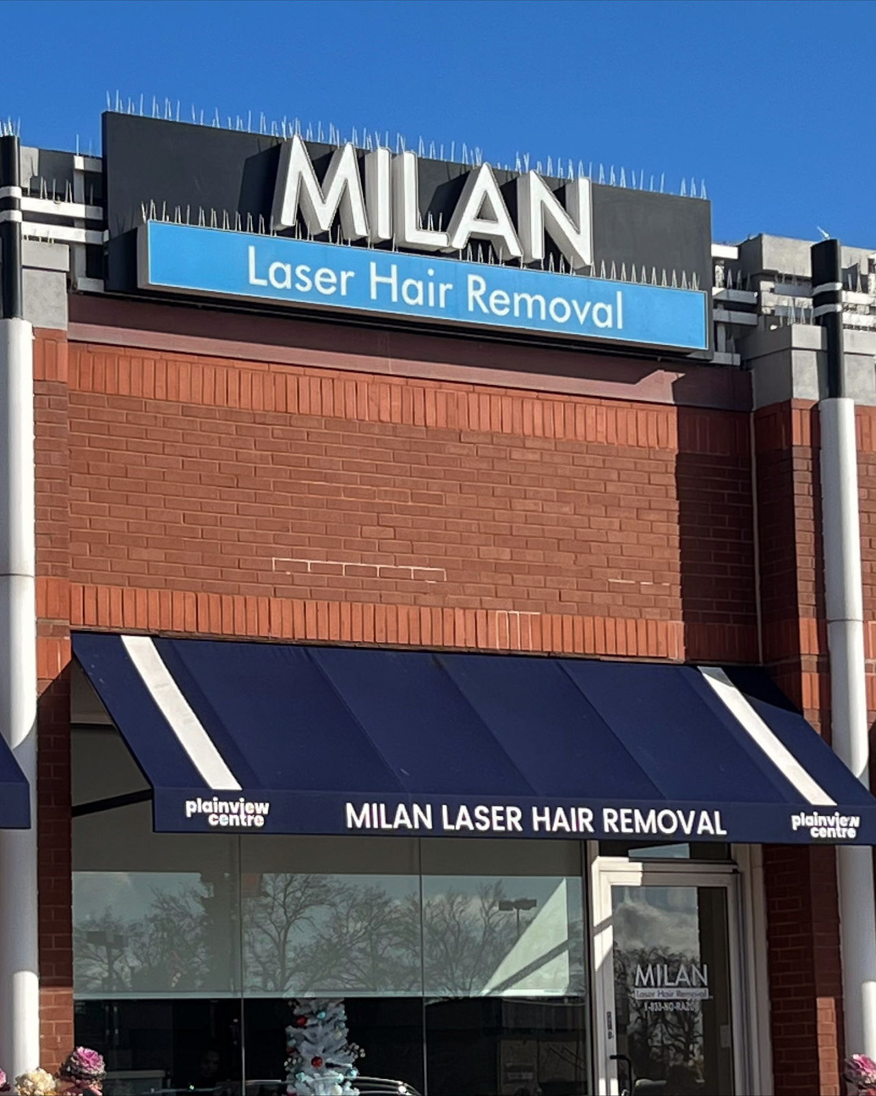 Milan Laser Hair Removal: Picture of the company's signage
