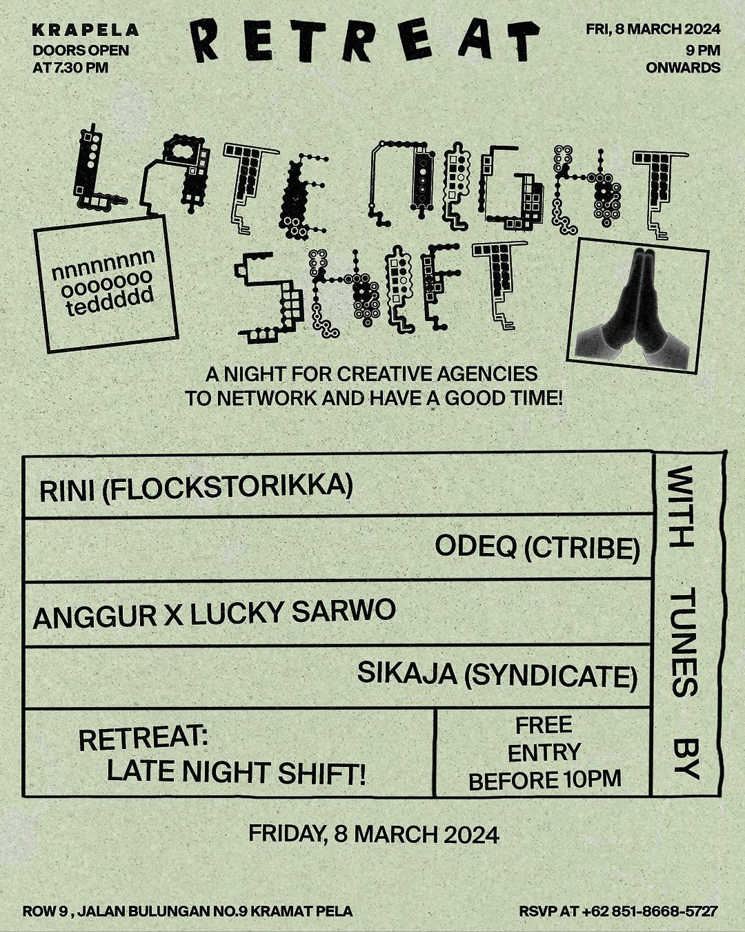 Retreat: Late Night Shift. Source:&nbsp;@krapela.live