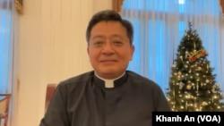 Linh mục Giuse Đào Nguyên Vũ - Chánh Văn phòng Hội đồng Giám mục Việt Nam - trả lời phỏng vấn của VOA vào ngày 28/12/2023.