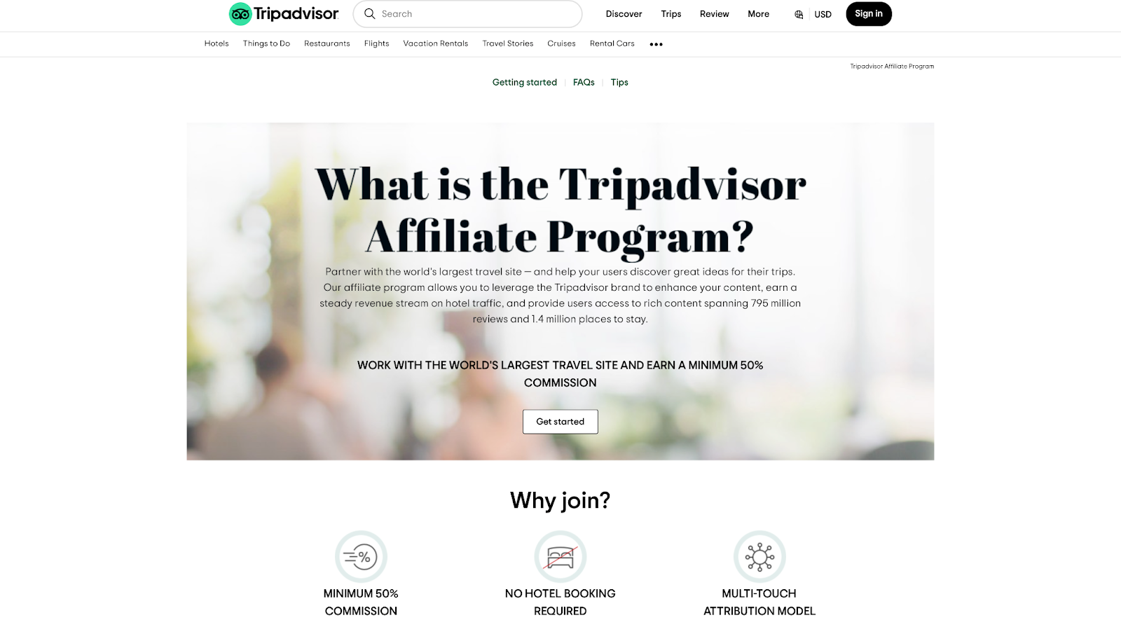 Tripadvisor affiliate program