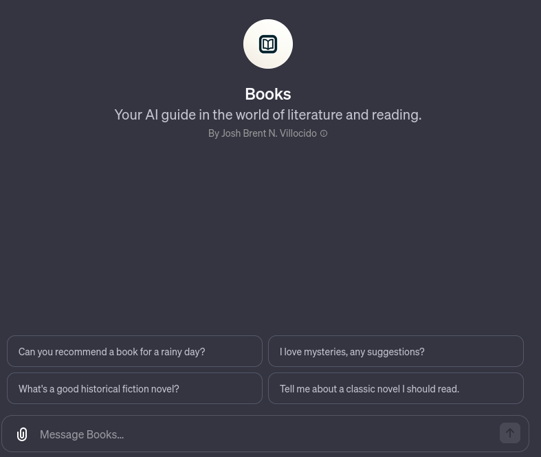 Books | Feature Custom GPTs
