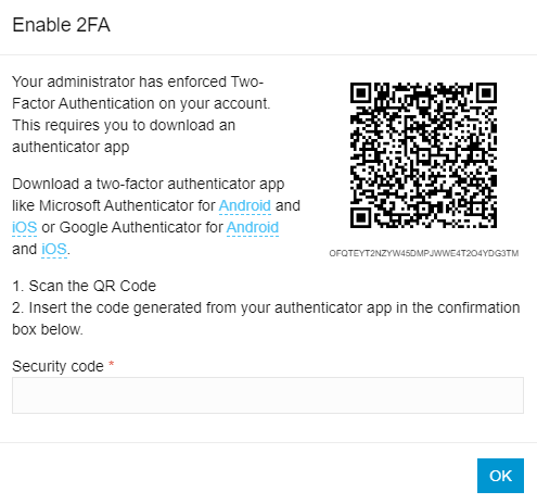 2FA - Two Factor Authentication information