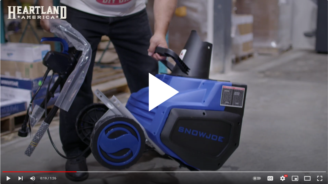 snow blower unboxing