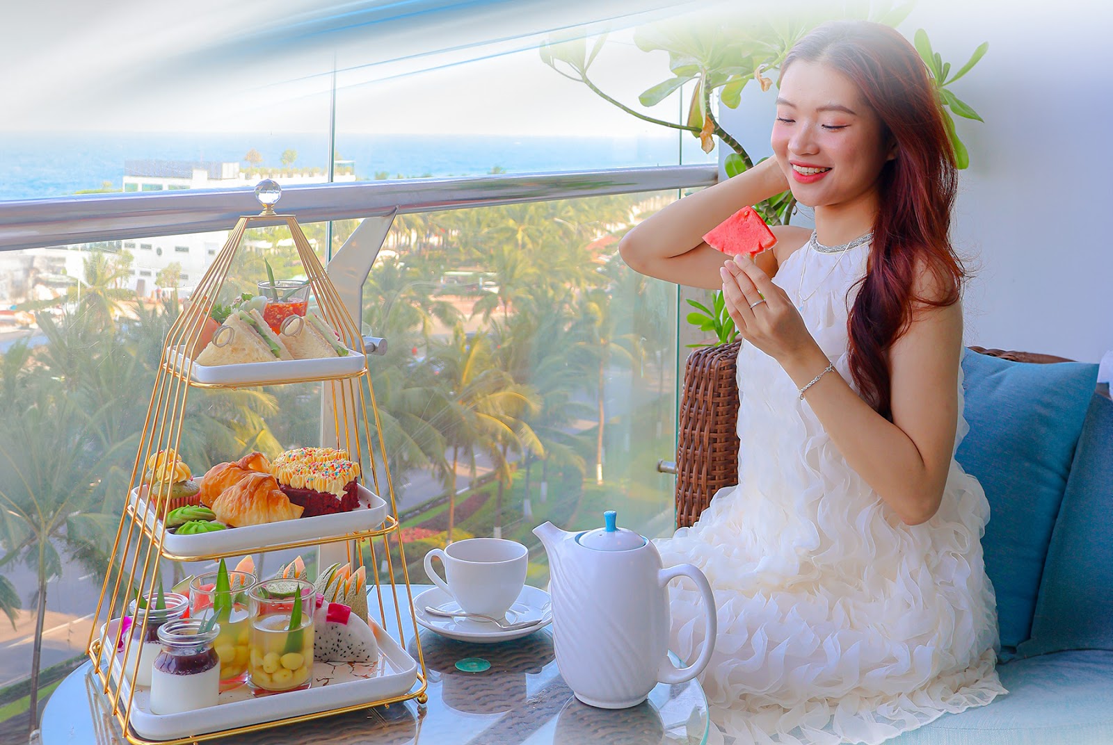 Experience luxurious High Tea set at your room