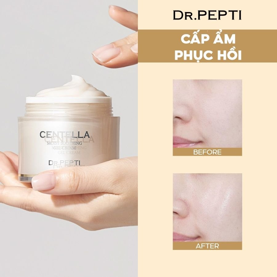 Kem dưỡng ẩm Dr. Pepti làm dịu, phục hồi da chuyên sâu