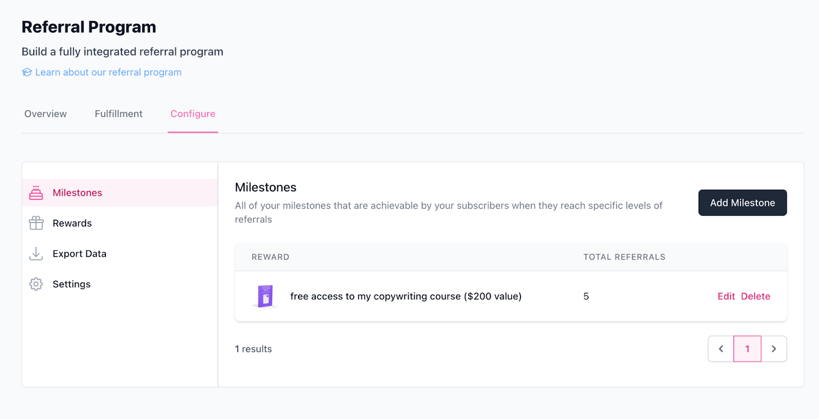 built-in referral program
