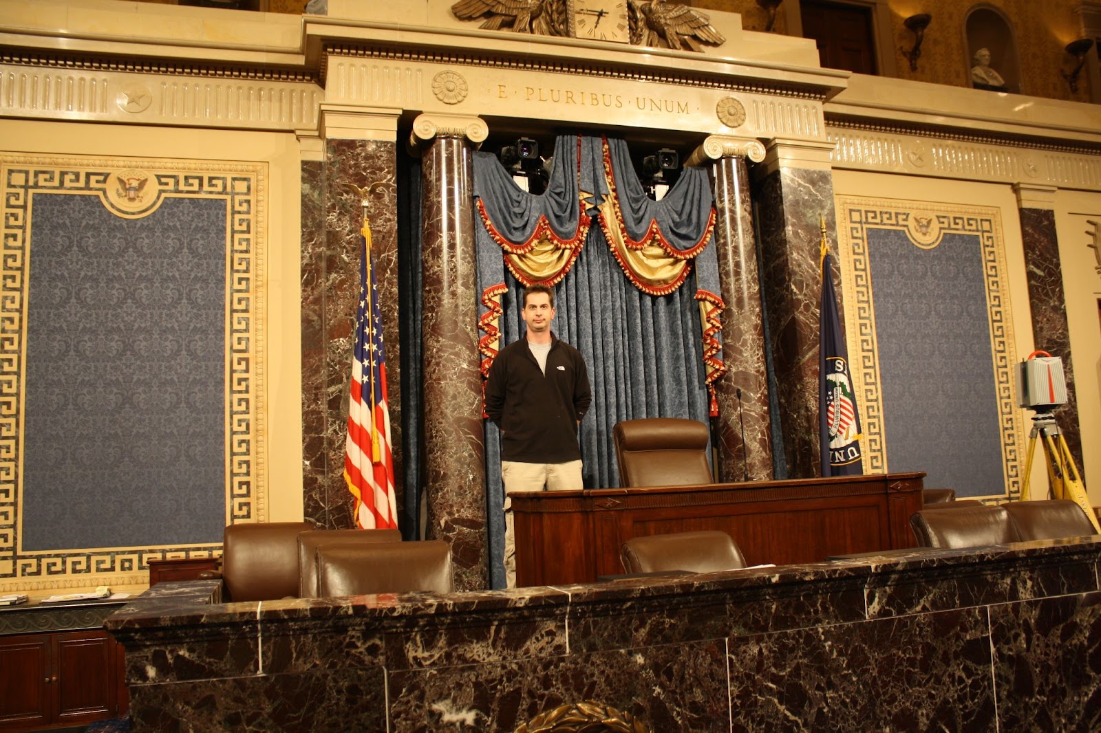 Kurt Yeghian, Founder and CEO of Existing Conditions, on-site at the United States Senate Chamber, 2009