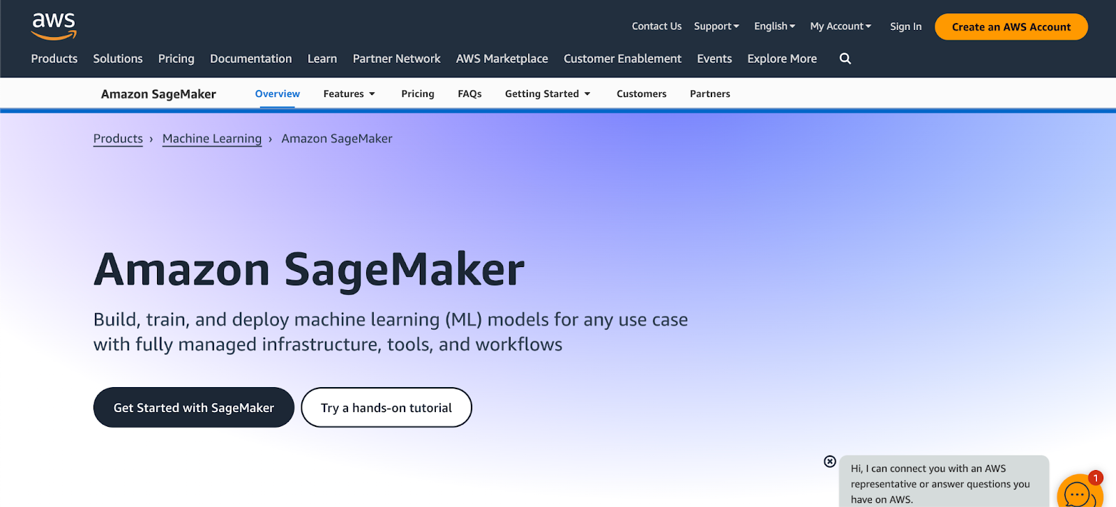 Amazon SageMaker as one of the leaders in MLaaS