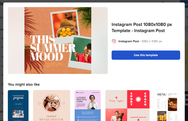 Các cách khác để thiết kế bài đăng trên Instagram: Crello