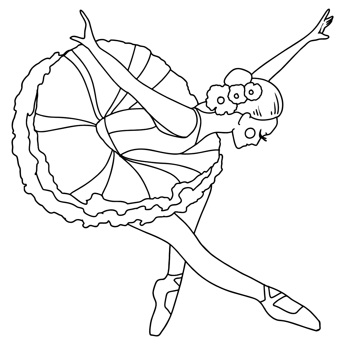 Ballerina coloring pages