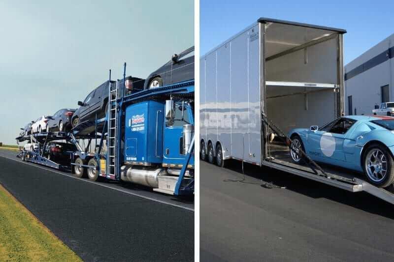 Open Vs Enclosed Car Shipping | National Transport Services