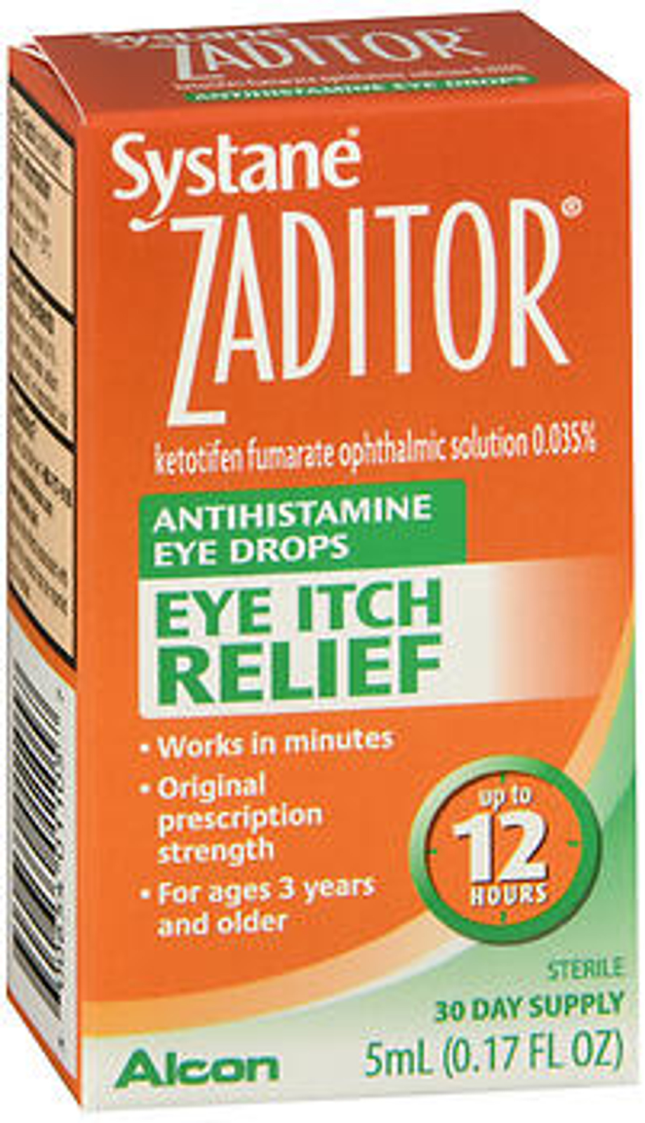 Zaditor Eye Itch Relief Antihistamine Eye Drops - 0.17 Fl oz