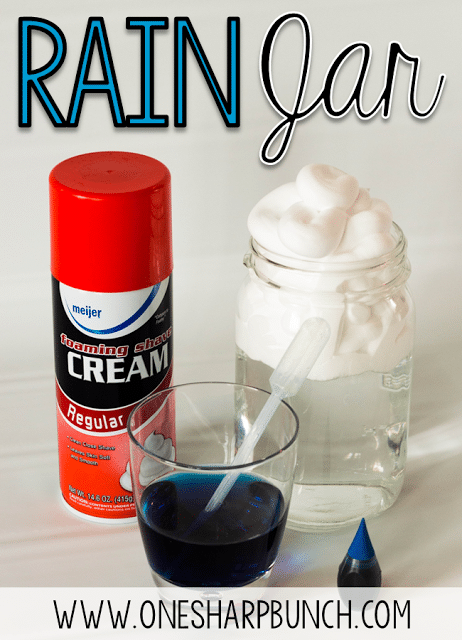 Teach your kindergarten students all about rain and clouds using this rain experiment for kids! Perfect for a rainy day this spring, or as a complement to your weather activities! Follow these super simple steps using common household items!