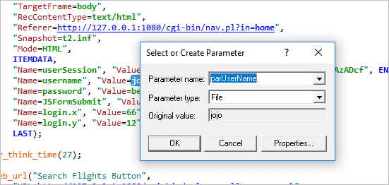 2.Enter the parameter name