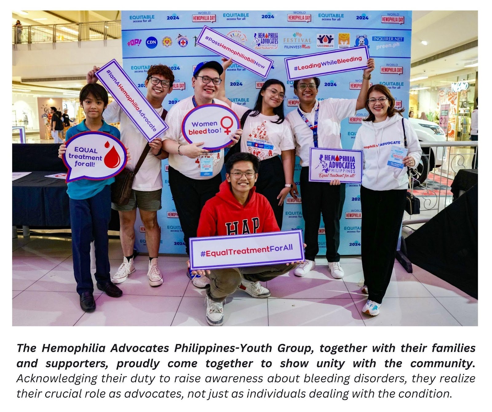 Hemophilia Advocates-Philippines (HAP), hemophilia, blood condition, children with hemophilia, World Hemophilia Day 2024, health, children's health, diseases, family, bleeding disorders, Filipino children, Philippines, genetic, blood disorder, hemophilia care, hemophilia awareness