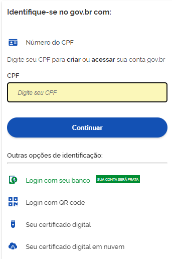 Login no Meu INSS